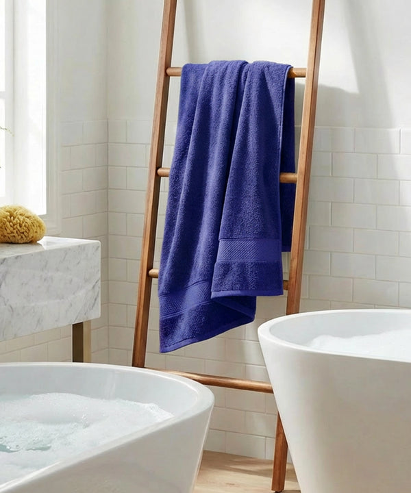 Urban Comfort Bath Towel, New Navy| 450 GSM Cotton