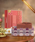 Celebration Queen Bedsheet Set, Mehfil Rust | 144 TC Cotton| 2 Pillow Covers