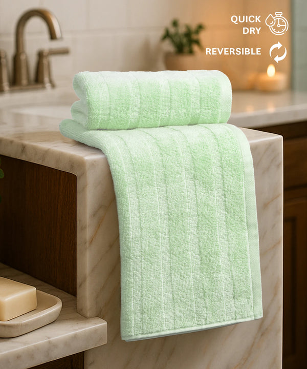 Quick Dry 2 Pc Hand Towel, Sage|400 GSM Cotton
