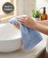Luxehome Turkish Towel 1Pc Hand Towel, Blue Crest| 800 GSM Cotton