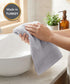 Luxehome Turkish Towel 1Pc Hand Towel, Soft Silver | 800 GSM Cotton