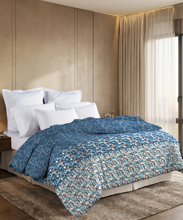 Soft Comfort Double AC Comforter, Deco Dusk |200 GSM Cotton