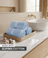 Luxehome Supima Cotton 3 Pc Face Towel Set, Dusty Blue| 600 GSM | 100% Supima Cotton