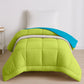 Soft Comfort Solid Single AC Blanket/Comforter, Aqua Lush|200 GSM Micro Polyester|Reversible