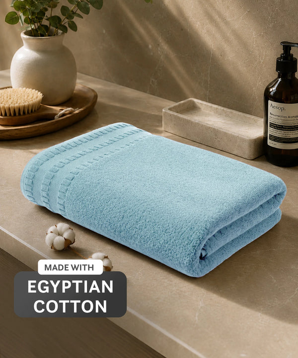 Luxe Home Egyptian Cotton Bath Towel,Tourmaline| 700 GSM | 100% Egyptian Cotton