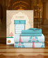 Home Essential Royal Bloom Queen Bedsheet Set, Raya Blue| 144TC Cotton| 2 Pillow Covers