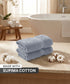 Luxehome Supima Cotton 2 Pc Hand Towel Set, Ultimate Grey| 600 GSM | 100% Supima Cotton