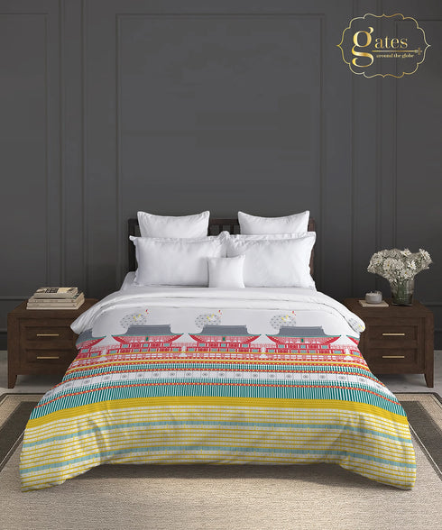 Gates Around The Globe Double AC Comforter, Torii| 180 TC Cotton