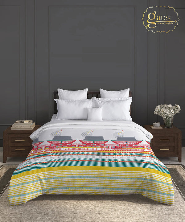 Gates Around The Globe Double AC Comforter, Torii| 180 TC Cotton