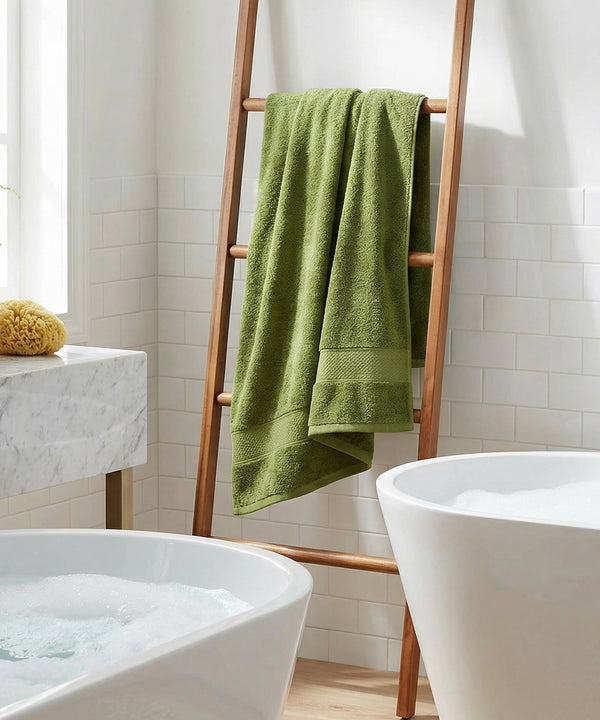 Urban Comfort Bath Towel, Olive| 450 GSM Cotton