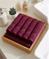 Urban Comfort 6Pc Face Towel Set, Wine Red| 450 GSM | 100% Cotton