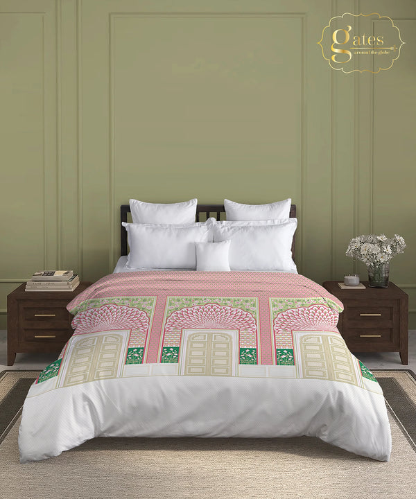 Gates Around The Globe Double AC Comforter, Lirale| 180 TC Cotton