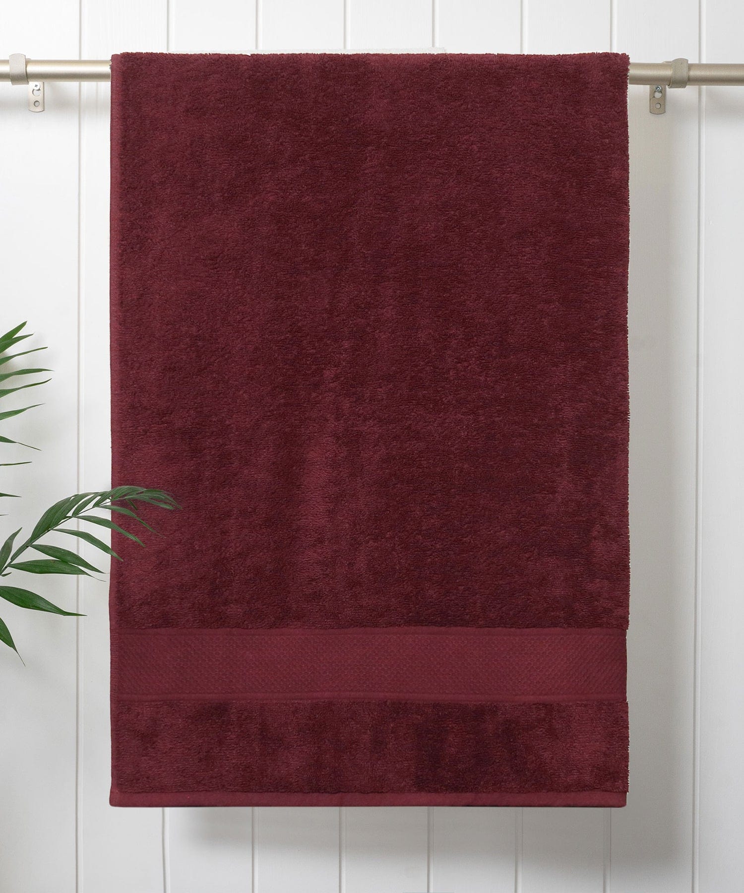 Buy 500 GSM Urban Comfort Cotton Bath Towel Wine Red – myTrident