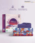 Classic Prakriti King Bedsheet Set, Taran|210 TC Cotton|2 Pillow Covers