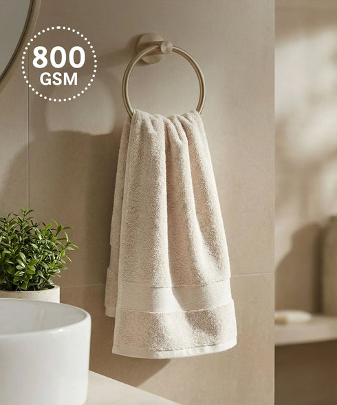 Luxehome Turkish Towel 1Pc Hand Towel, Dry Sand | 800 GSM Cotton