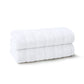 Quick Dry 2 Pc Hand Towel, White|400 GSM Cotton