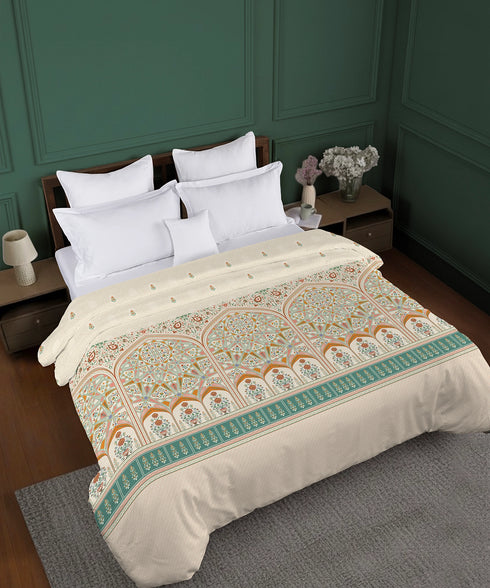 Gates Around The Globe Double AC Comforter, Arqadia| 180 TC Cotton