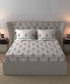 Celebration Queen Bedsheet Set, Mehira Pink | 144 TC Cotton| 2 Pillow Covers
