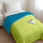 Soft Comfort Solid Single AC Blanket/Comforter, Aqua Lush|200 GSM Micro Polyester|Reversible