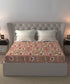 Celebration Queen Bedsheet Set, Aangan Coral| 144 TC Cotton| 2 Pillow Covers