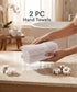 Luxehome Supima Cotton 2 Pc Hand Towel Set, Dark Sand| 600 GSM | 100% Supima Cotton