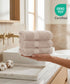 Luxehome Supima Cotton 3 Pc Face Towel Set, Dark Sand| 600 GSM | 100% Supima Cotton