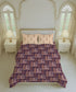 Home Essential Royal Bloom Queen Bedsheet Set, Mirabella Coral | 144TC Cotton| 2 Pillow Covers