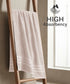Luxehome Supima Cotton Bath Towel, Dark Sand| 600 GSM | 100% Supima Cotton