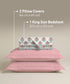 Soft Comfort King Bedsheet Set, Cascade | 200 TC Cotton|2 Pillow Covers