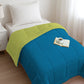 Soft Comfort Solid Single AC Blanket/Comforter, Aqua Lush|200 GSM Micro Polyester|Reversible
