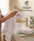 Luxehome Supima Cotton 2 Pc Hand Towel Set, Dark Sand| 600 GSM | 100% Supima Cotton