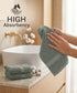 Luxehome Supima Cotton 3 Pc Face Towel Set, Priarie Sage| 600 GSM | 100% Supima Cotton