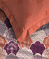 Celebration Queen Bedsheet Set, Mehfil Rust | 144 TC Cotton| 2 Pillow Covers