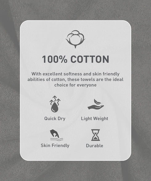 Urban Comfort Bath Towel, Black| 450 GSM Cotton