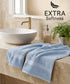 Luxehome Supima Cotton 2 Pc Hand Towel Set , Dusty Blue| 600 GSM | 100% Supima Cotton