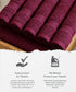 Urban Comfort 6Pc Face Towel Set, Wine Red| 450 GSM | 100% Cotton