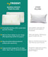Classic Bamboo memory Foam 1 Pc Pillow|200 GSM Spun Knitted Bamboo Fabric