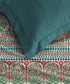 Home Essential Royal Bloom Queen Bedsheet Set, Rosario Teal| 144TC Cotton| 2 Pillow Covers