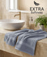 Luxehome Supima Cotton 2 Pc Hand Towel Set, Ultimate Grey| 600 GSM | 100% Supima Cotton