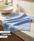 Luxehome Turkish Towel 1Pc Hand Towel, Blue Crest| 800 GSM Cotton