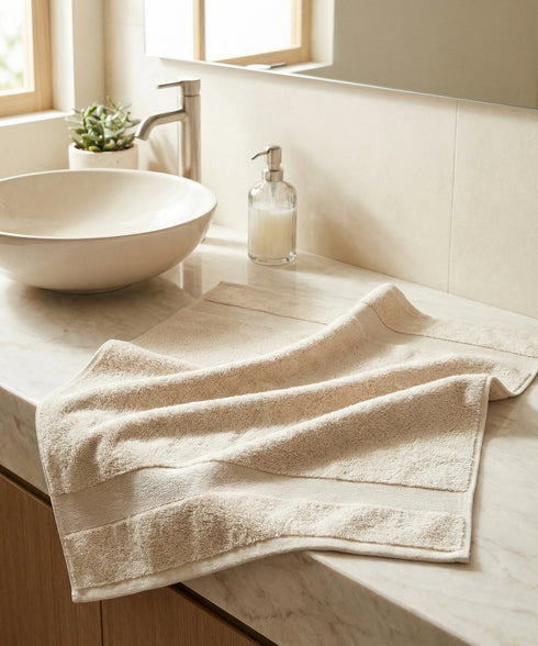 Luxehome Turkish Towel 1Pc Hand Towel, Dry Sand | 800 GSM Cotton