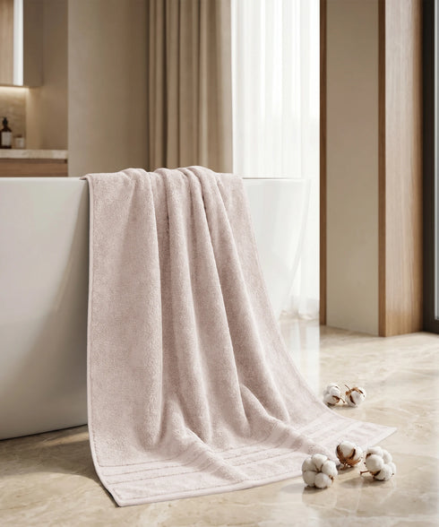 Luxehome Supima Cotton Bath Towel, Dark Sand| 600 GSM | 100% Supima Cotton
