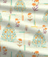 Home Essential Royal Bloom Queen Bedsheet Set, Gilded Dream Orange| 144TC Cotton| 2 Pillow Covers