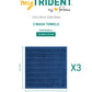 Quick Dry 3 Pc Wash Towel, Navy Blue|400 GSM Cotton