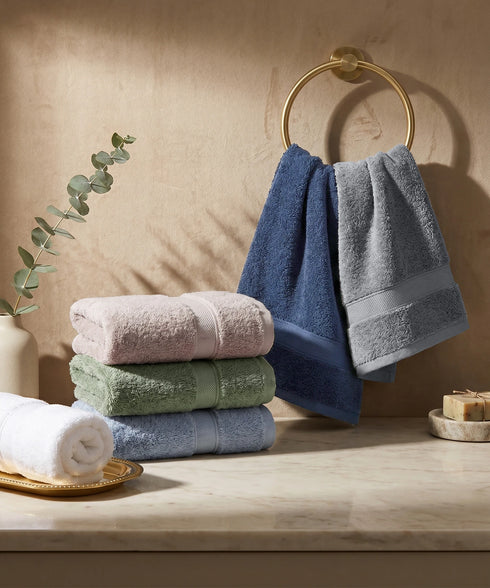 Luxehome Supima Cotton 2 Pc Hand Towel Set, Dark Sand| 600 GSM | 100% Supima Cotton