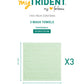 Quick Dry 3 Pc Wash Towel, Sage|400 GSM Cotton