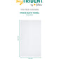 Quick Dry 1 Pc Bath Towel, White|400 GSM Cotton