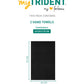 Quick Dry 2 Pc Hand Towel, Black|400 GSM Cotton