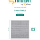 Quick Dry 3 Pc Wash Towel, Charcoal Grey|400 GSM Cotton