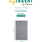 Quick Dry 2 Pc Hand Towel, Charcoal Grey|400 GSM Cotton